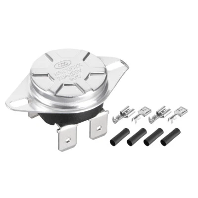 KSD302T Thermostat, Temperature Control Switch 90°C Manual Reset N.C 6.3mm Pin - Image 1 of 3