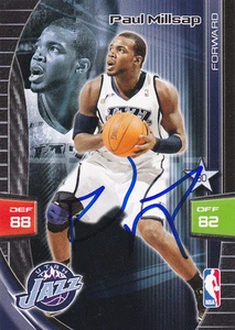 PAUL MILLSAP UTAH JAZZ SIGNED 2009 CARD ATLANTA HAWKS DENVER NUGGETS NETS 76ERS - Picture 1 of 1