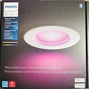 Phillips Hue Personal Wireless Lighting, White And Color Ambience Bluetooth 5/6” - Picture 1 of 9
