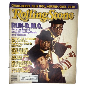 Rolling Stone rivista vintage corsa D.M.C. Billy Idol Chuck Berry 488 1986 - Foto 1 di 8