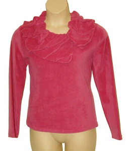 M&S Per Una Womens Jacket Top size Large stylised Collar Pink Cerise Bnwt - Picture 1 of 4
