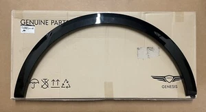 Original Front Fender Molding 2021-2025 GV80 Left Driver Side Wheel Flare BLACK - Picture 1 of 3