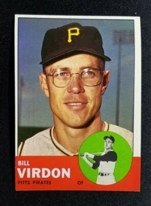 1963 Topps Baseball # 55 Bill Virdon, Pittsburgh Pirates, NM - Bild 1 von 2