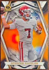 2022 Bowman University Chrome Invicta Orange Refractor Spencer Rattler #/25