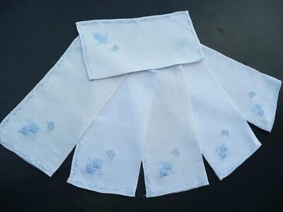 6 serviettes à cocktail anciennes époque 1930 - Photo 1/4