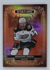 2022-23 Upper Deck Stature Base Rookies Orange Hunter Drew /15