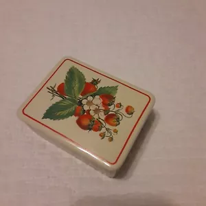 Hawthorne Manor Strawberry Trinket Box Whimsy - Picture 1 of 5