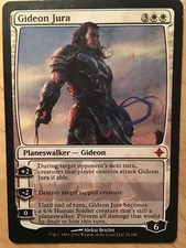 1x Gideon Jura Rise of Eldrazi Light Play, English MTG