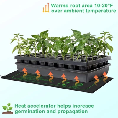 Seedling Heat Mat Plant Seed Germination Propagation Starter Warm Heating Pad UK - Image 1 of 4