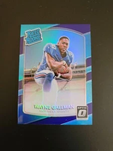 2017 Donruss Optic Rated Rookies Purple /50 Wayne Gallman #188 Rookie - Picture 1 of 2