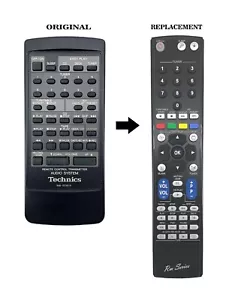 Mando a distancia de reemplazo para Technics RAK-SC301X ST-X301 ST-X301L ST-X901 - Imagen 1 de 5