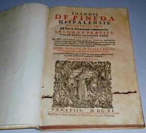1611 - Juan de Pineda - Hispalensis e Societate Iesu Ad Suos in Salomonem