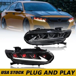 For 10th Gen Honda Accord LED Headlights 2018-2022 Front Head Lamps Assembly - Bild 1 von 18