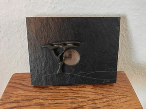 Wandbild Schiefer mit Metallbaum - Kunsthandwerk - Bild 1 von 2