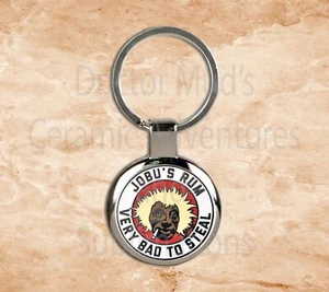 Jobu's Rum Very Bad To Steal Baseball Major League Movie Key Chain - Picture 1 of 1