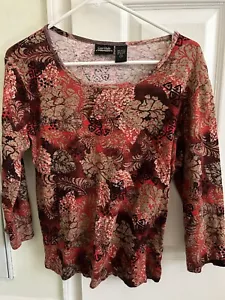 Sara Studio Multicolored Women’s Top (Size Small) - Picture 1 of 4