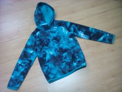 Sudadera con Capucha Negra y Turquesa de UNDER ARMy's Talla Pequeña Foto 1 de 4