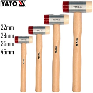 YATO Schonhammer Ausbeulhammer Plastikhammer Hammer PU / Nylon Ø 22 28 35 45 mm - Bild 1 von 6