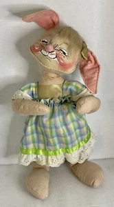 Annalee doll 18” mobilitee Doll 1967 Easter Bunny Country Girl collectable - Picture 1 of 11