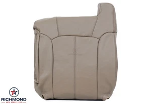99-02 GMC Sierra 1500 2500 HD SLT - Cubierta de asiento de cuero con respaldo inclinado lado del conductor bronceado - Imagen 1 de 12