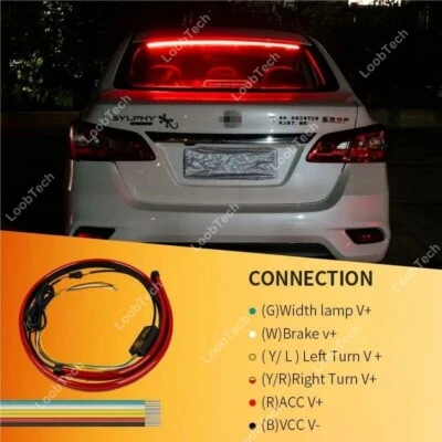 35.4" LED Brake Light Strip Rear Tail High Mount Warning Lamp w/ Turn Indicator - Image 1 of 4