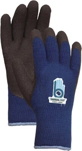 BELLINGHAM XTRA HVY DTY INSULATED THERMAL KNIT WORK GLOVE RUBBER PALM C4005SMALL - Picture 1 of 1