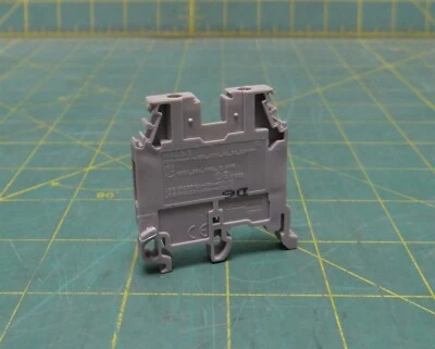 Entrelec MA2.5/5 DIN Rail Mount Terminal Block, 600 Volt , 25 Amp, 12-22 AWG - Image 1 of 4