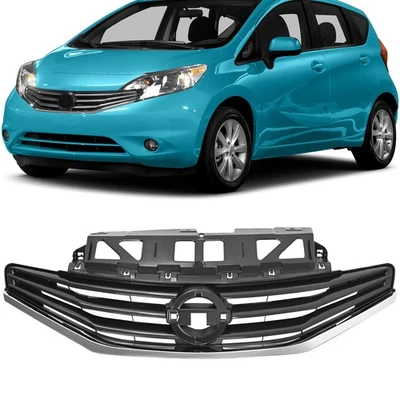 Front Bumper Upper Grille Black Mesh For 2014-2017 Nissan Versa Note 623103VY0A - Image 1 of 4