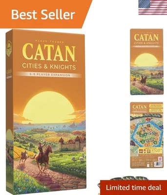 Cities & Knights expansão para 5-6 jogadores: eleve sua experiência de jogo de estratégia... - Imagem 1 de 4