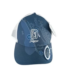 NEU TPC Sawgrass Golfmütze Kappe Druckknopflasche verstellbar Golfplatz Herren blau grau - Bild 1 von 4