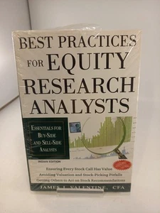 Best Practices for Equity Research Analysts By James J Valentine Paperback BN - Picture 1 of 6