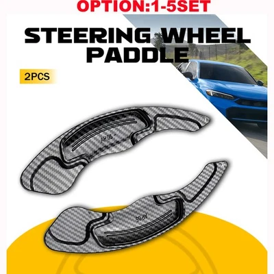 For 2009-2014 Acura TL Carbon Fiber Steering Wheel Paddle Shifter Extension ABS - Image 1 of 4