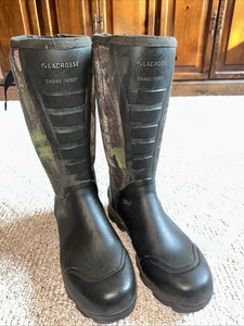 Mens Lacrosse 376121 4X Alpha Camo Snake Boot 16" Size 14 - EUC - Picture 1 of 6