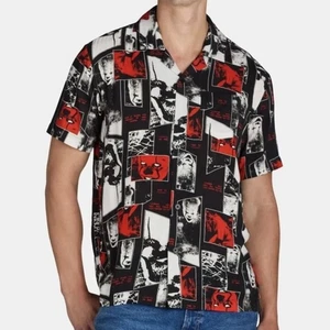 Stephen King’s IT Pennywise men’s size medium Halloween short sleeve button up - Picture 1 of 13