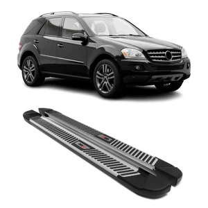 Side Step Nerf Bars for Mercedes M Class W164 2005-2011 Alu Black Gray - Picture 1 of 11