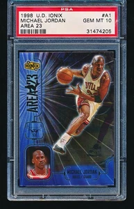 1998 Upper Deck Ionix MICHAEL JORDAN Area 23 #A1 PSA 10 - Picture 1 of 2