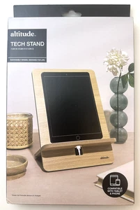 Altitude Supplies Tech Stand, 7.5"x8.5"x11", Natural Wood Finish - Picture 1 of 5