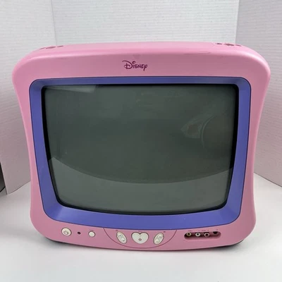 Disney Princess DT1350-P13” CRT Retro Gaming TV, Probado Sin Altavoz Orejas/Cables Foto 1 de 4