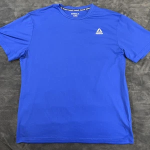 Camisa Reebok Para Hombre Grande Azul PlayDry Rendimiento Entrenamiento Atlético Camiseta Elástica - Imagen 1 de 9