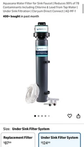 Aquasana Sink Water Filter | Reduces 78 Contaminants | Claryum Direct Connect - Picture 1 of 10