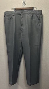 Vintage Levis Pants Black Tab 517 60's 70's Sta Prest Dress Grey 42 x 32 Casual - Picture 1 of 5