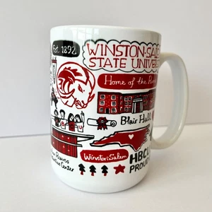 Winston-Salem State University WSSU Widder 15 Unzen Becher weiß Keramik Julia Gash - Bild 1 von 10