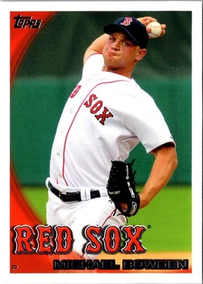 2010 Topps Michael Bowden #499 Boston Red Sox Baseball Card - Image 1 of 2