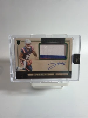 2024 Panini One #5 Joe Milton III ROOKIE 3 COLOR PATCH AUTO /49 - Image 1 of 2