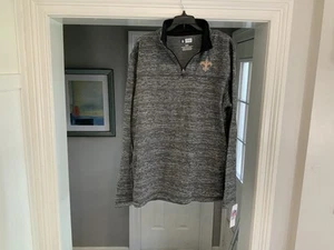 New Orleans Saints grau 1/4-Reißverschluss Pullover Sweatshirt Large neu Sku2320 - Bild 1 von 3