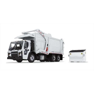 First Gear White/White 1/34 Scale Mack LR with McNeilus Meridian Front Loader... - Image 1 of 2