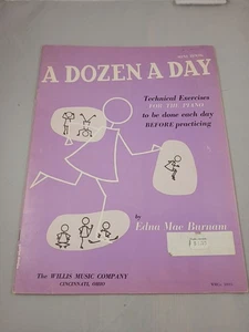 Dozen a Day Mini Boo Technical Exercises Piano by Burnam ~ Vintage Workbook - Picture 1 of 3