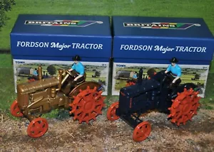 BRITAINS 1/32 NEW GOLD & BLUE FORDSON MAJOR TRACTOR ON STEEL WHEELS , MIB LTD.ED - Picture 1 of 5