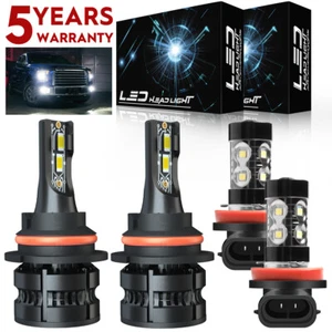 Faro LED haz alto/bajo para Nissan Xterra 2005-2015- 4X 6000K + bombillas antiniebla - Imagen 1 de 20