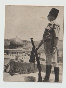 PALESTINE JERUSALEM, A GURD MAN NEAR TEMPLE MOUNT, A TOBACCO CARD,1940, NO. 139 - Picture 1 of 2